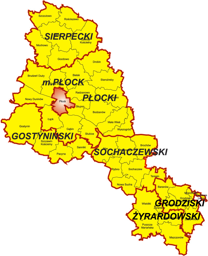 Obszar działania delegatury