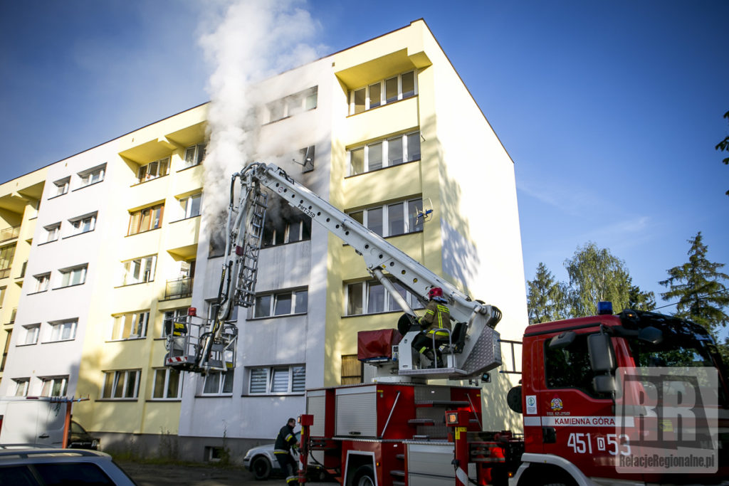 Pożar mieszkania