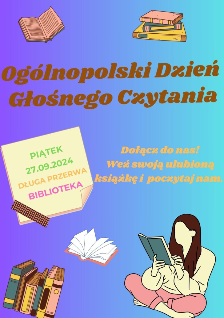 Ogólnopolski Dzień Głośnego Czytania w ZSCKR w Zduńskiej Dąbrowie