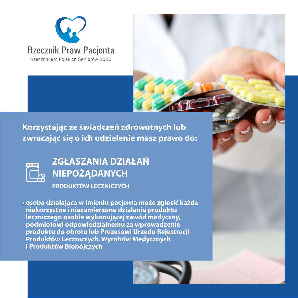 Prawo do zgłaszania niepożądanych działań produktów leczniczych 