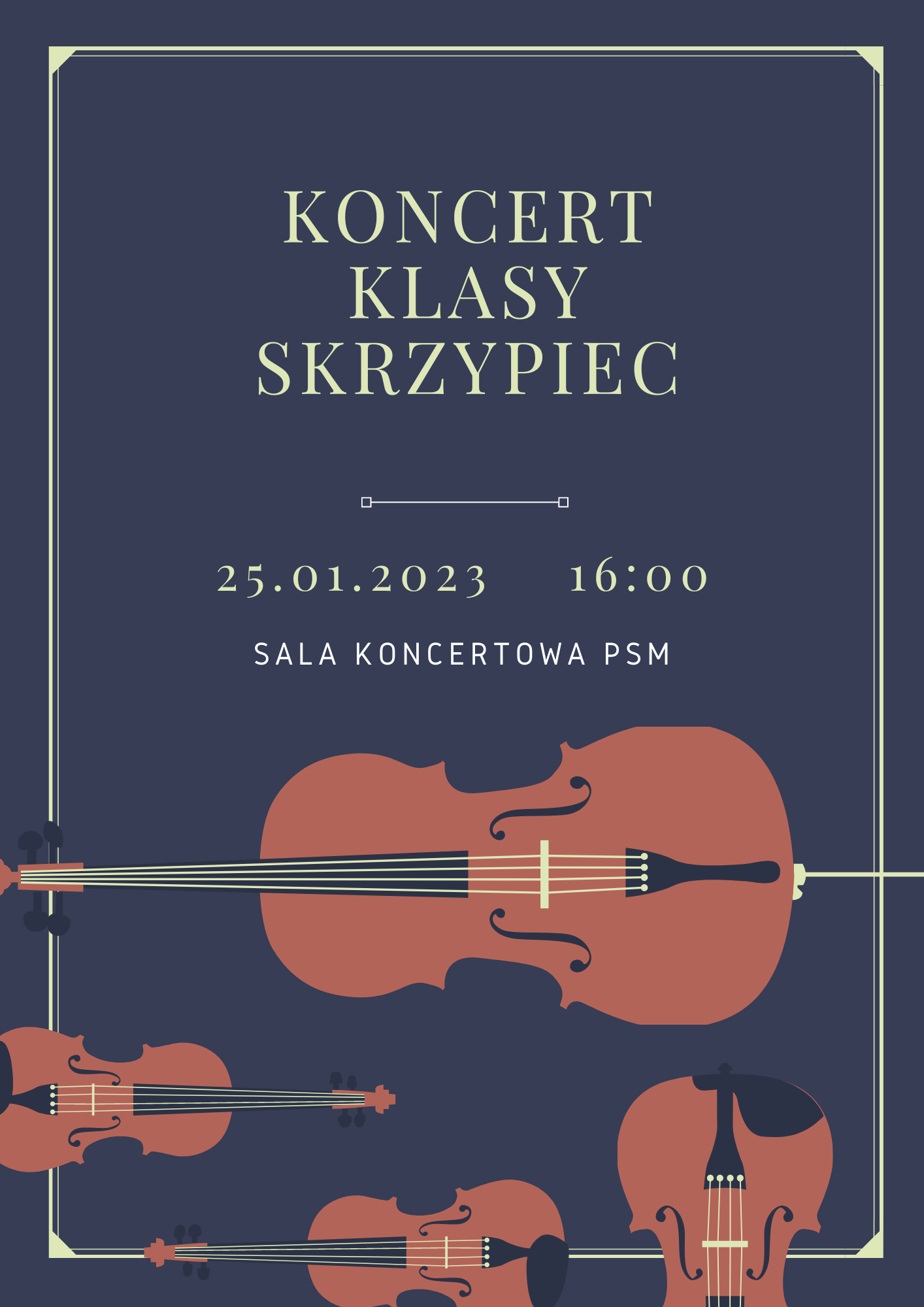 Koncert klasy skrzypiec