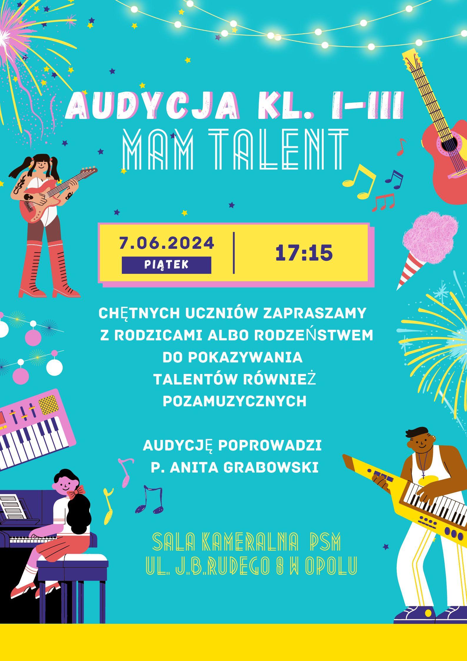 Audycja kl. I-III Mam Talent