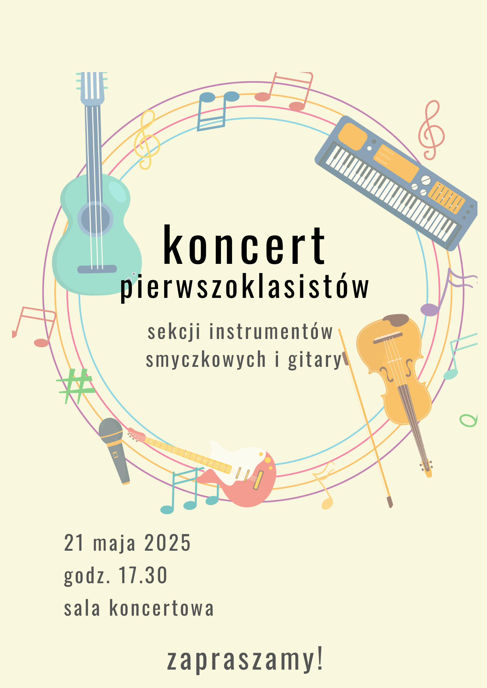 Afisz na koncert