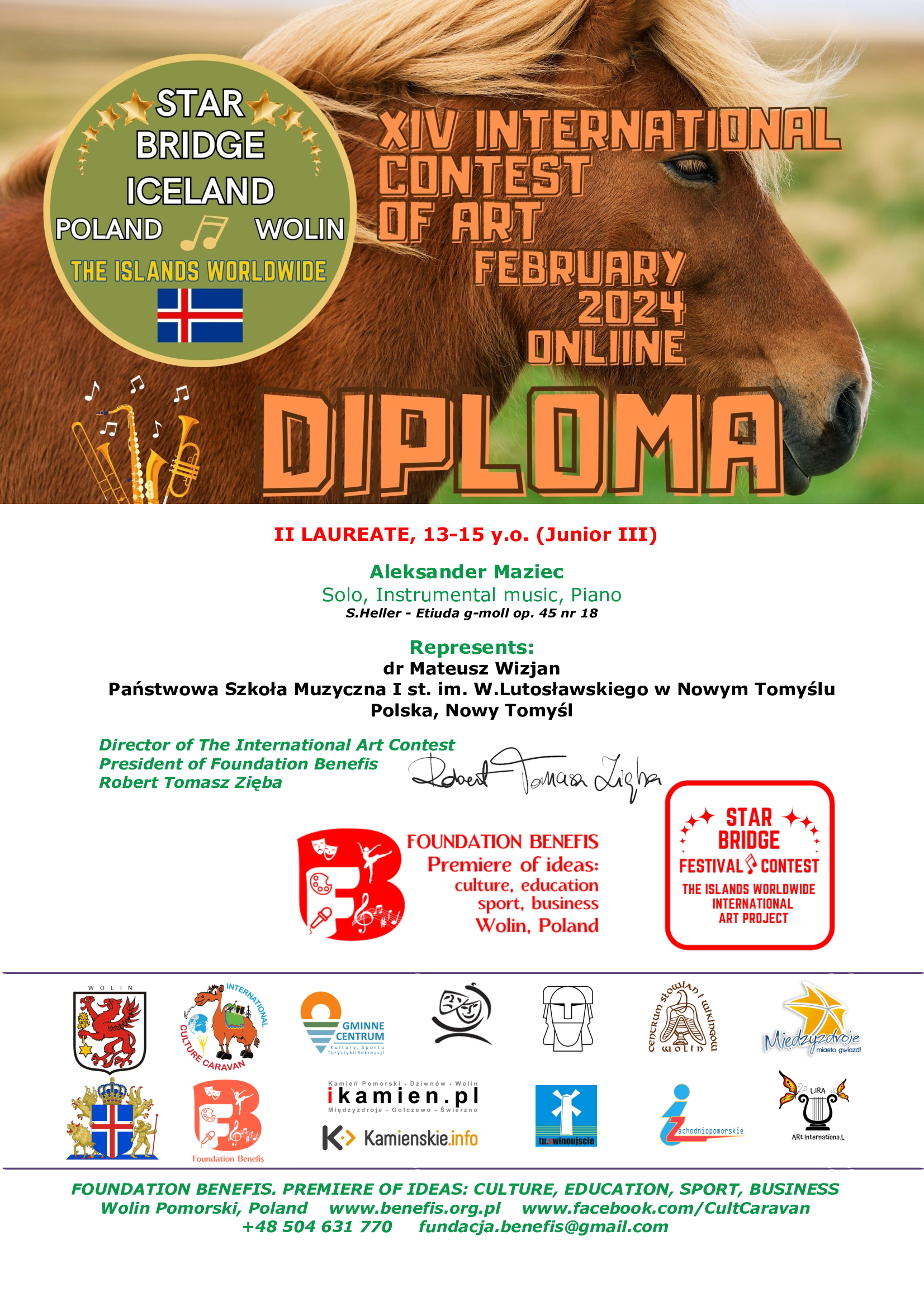 Dyplom - Aleksander Maziec