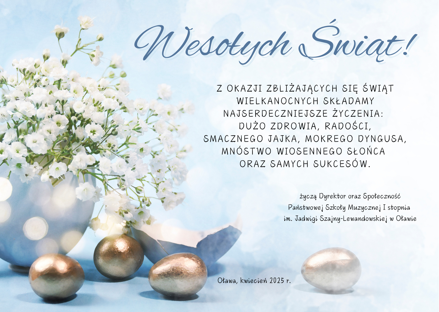 Życzenia wielkanocne 2025