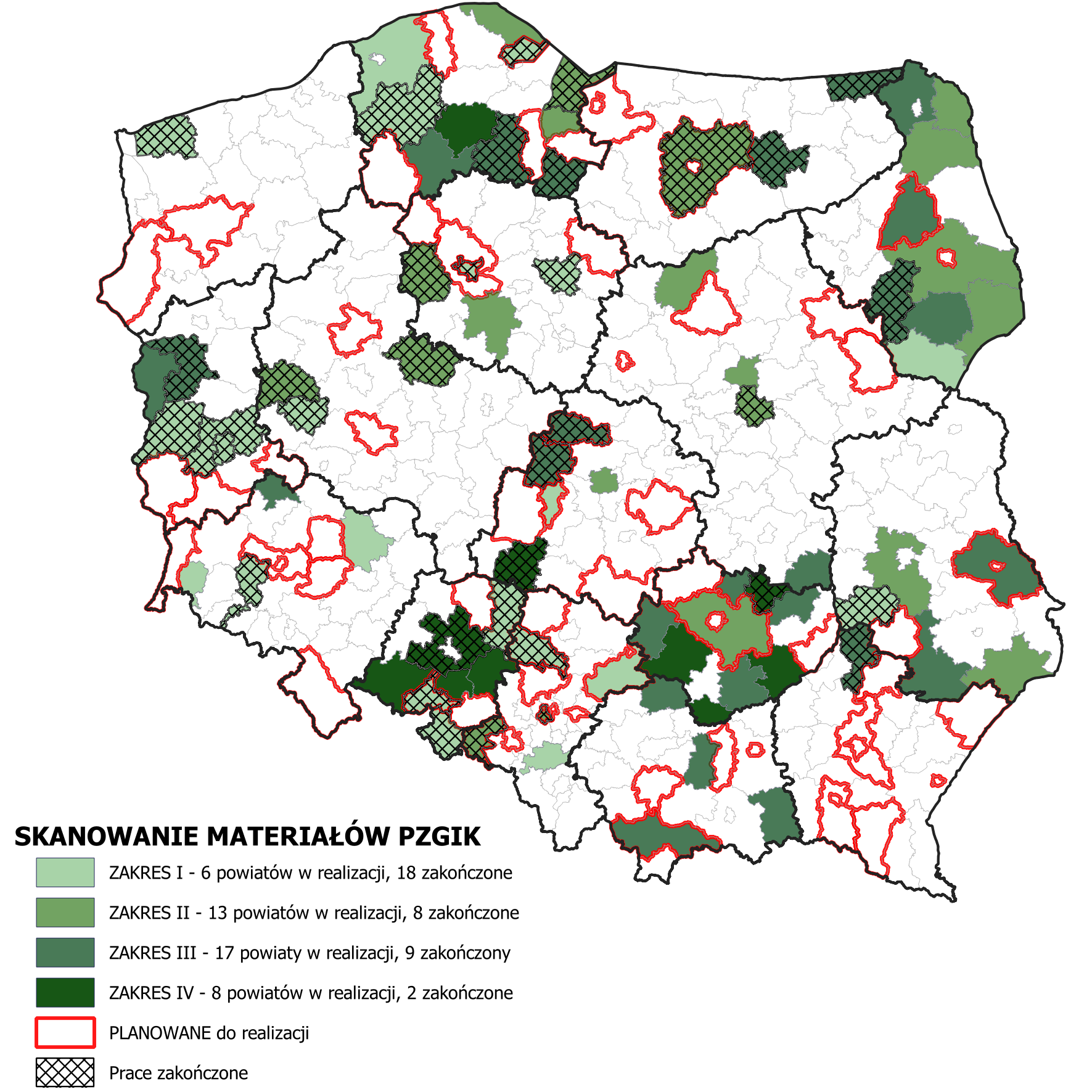 Skanowanie materiałów PZGiK