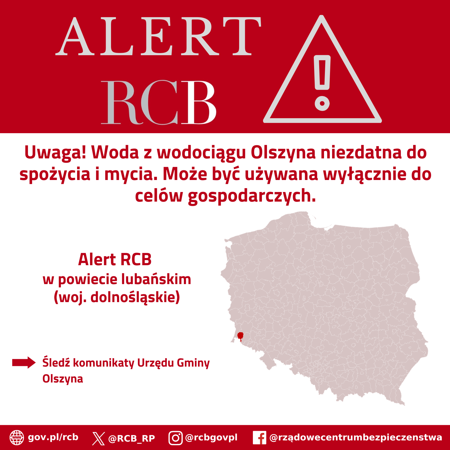 woda niezdatna do spożycia