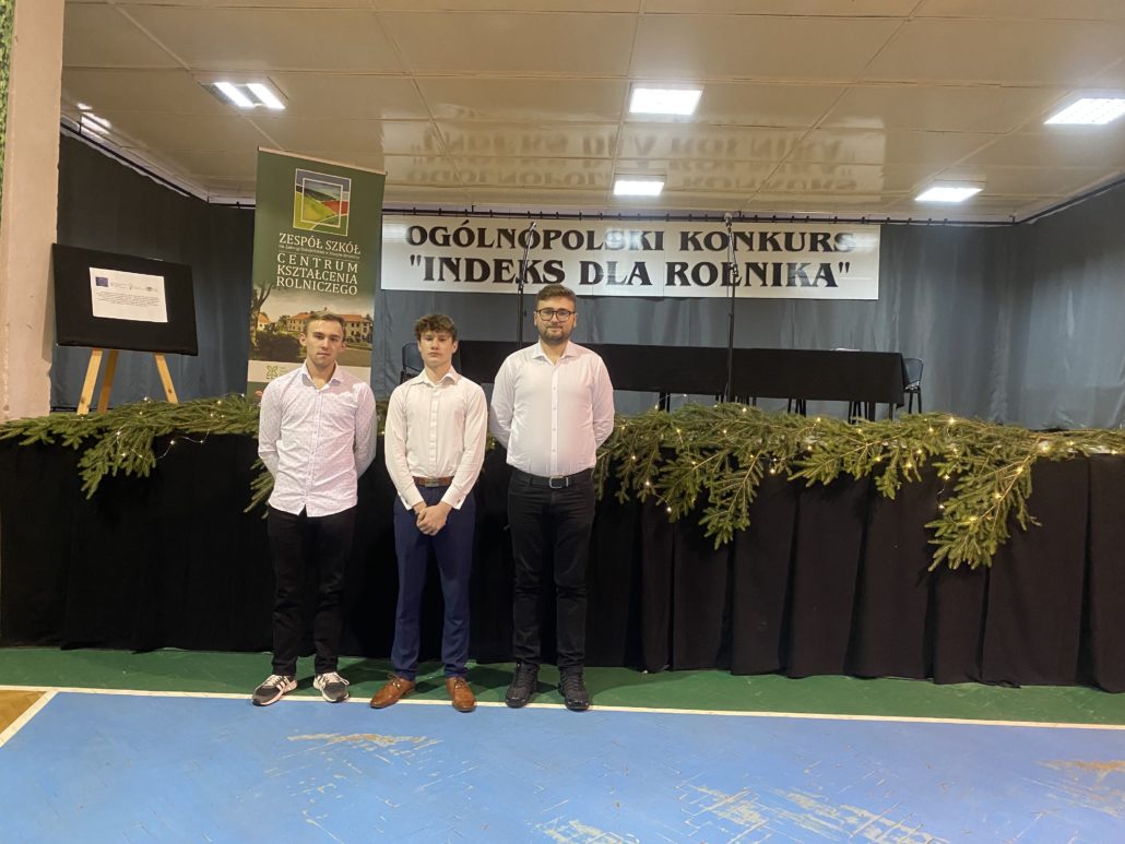 Sukces uczniów naszej szkoły w XI edycji Ogólnopolskiego Konkursu „Indeks dla Rolnika”