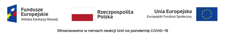 a białym tle logo Fundusze Europejskie, Rzeczpospolita Polska, Unia Europejska