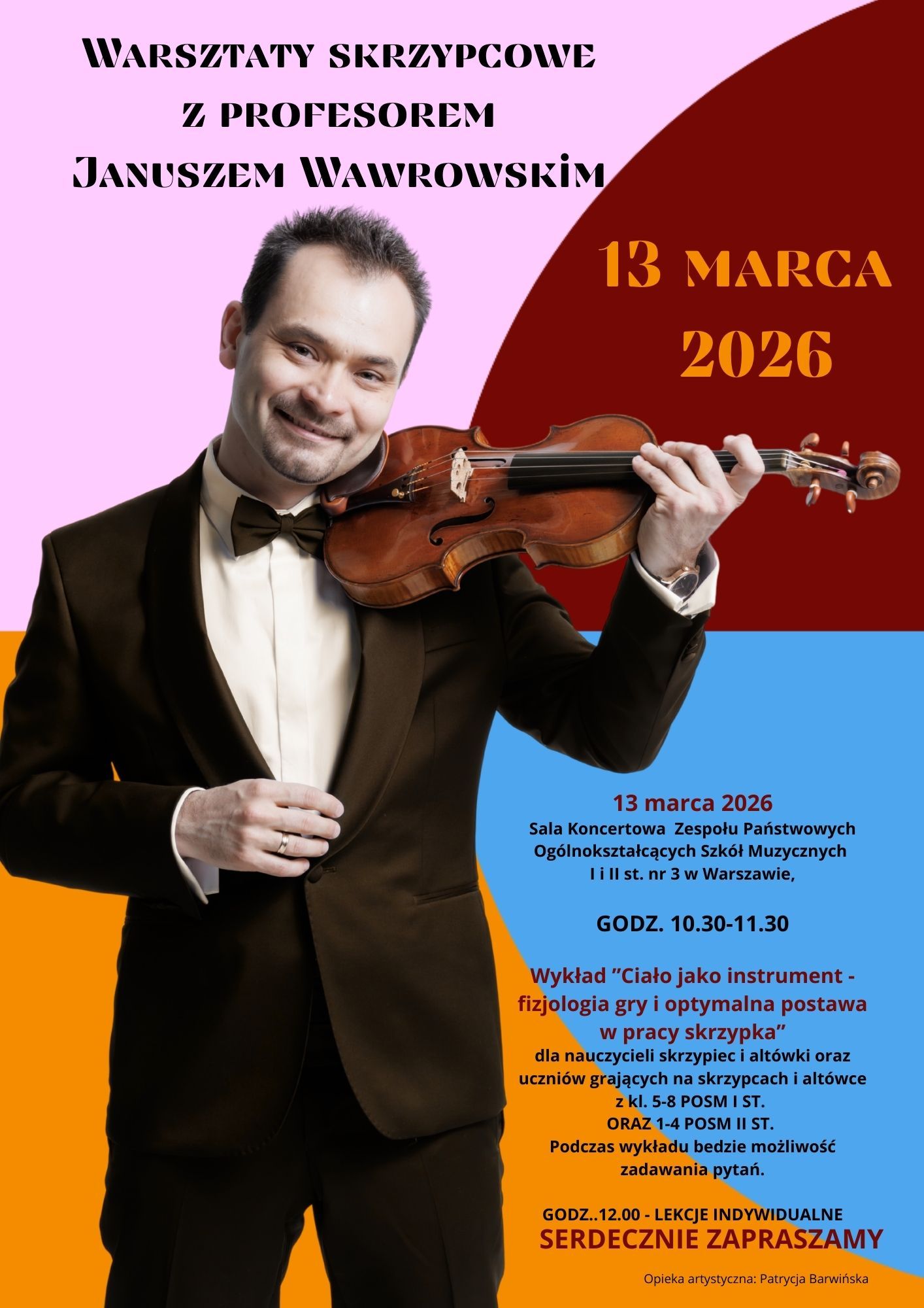 Mistrzowskie lekcje Warsztaty z prof. Januszem Wawrowskim