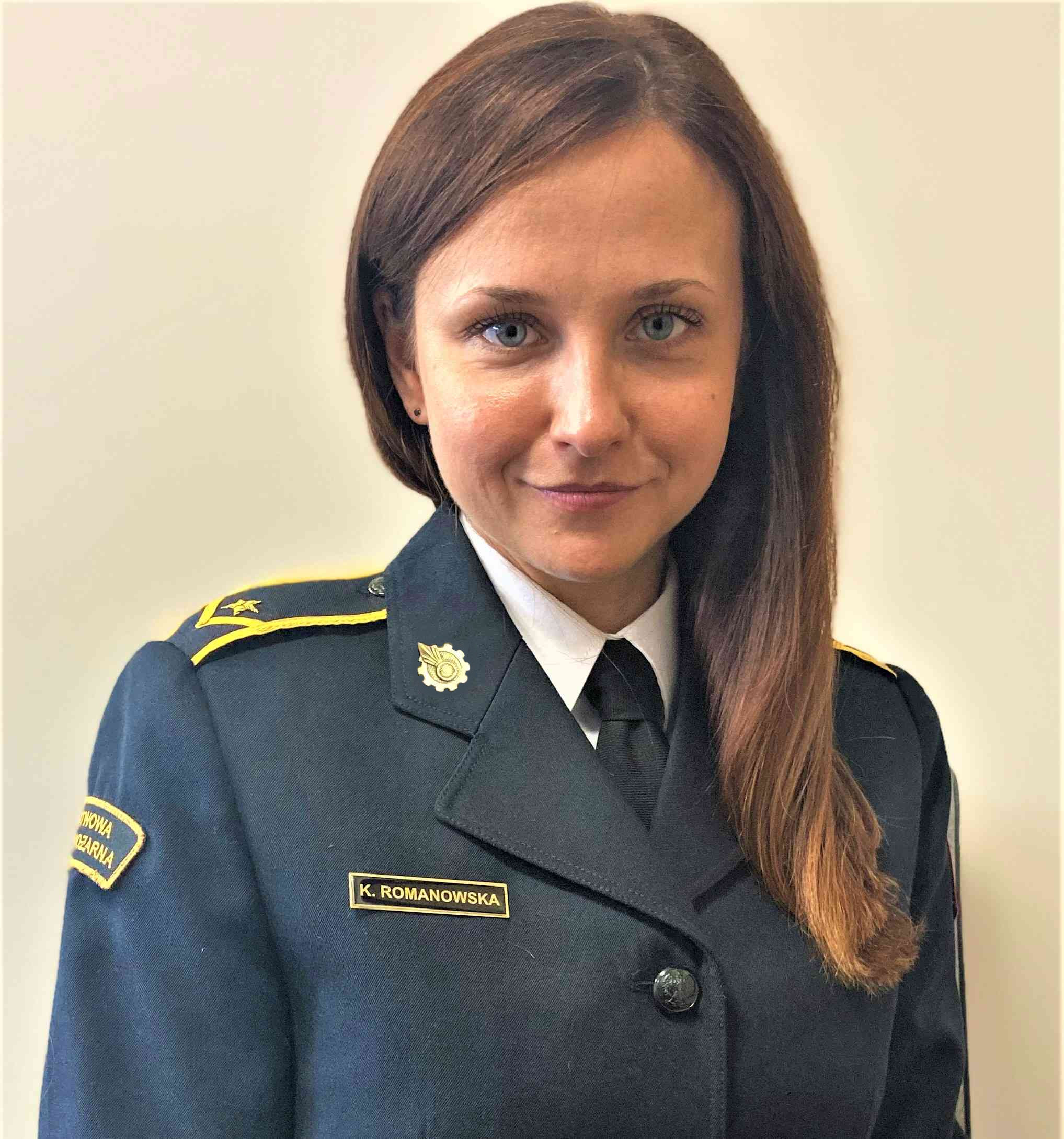 Portret strażaka na białym tle