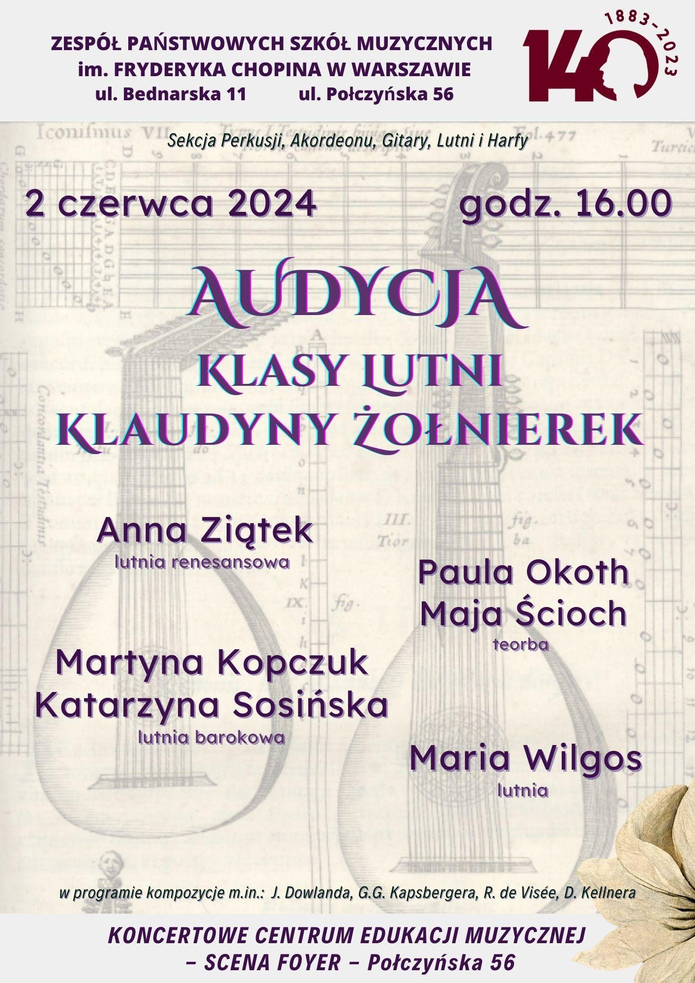 2024.06.02 - audycja klasy lutni Klaudyny Żołnierek
