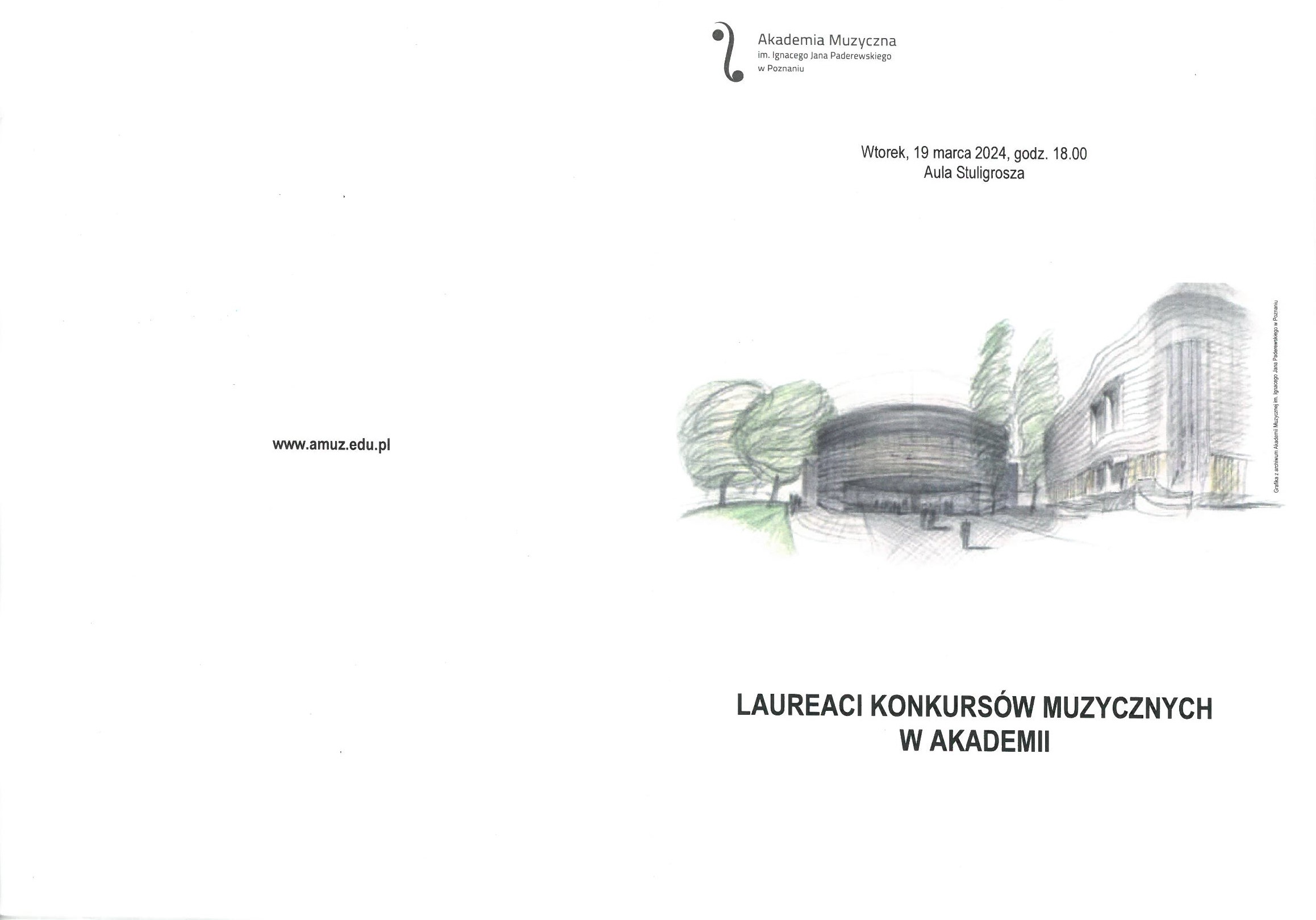 Program koncertu - str. 4 oraz 1