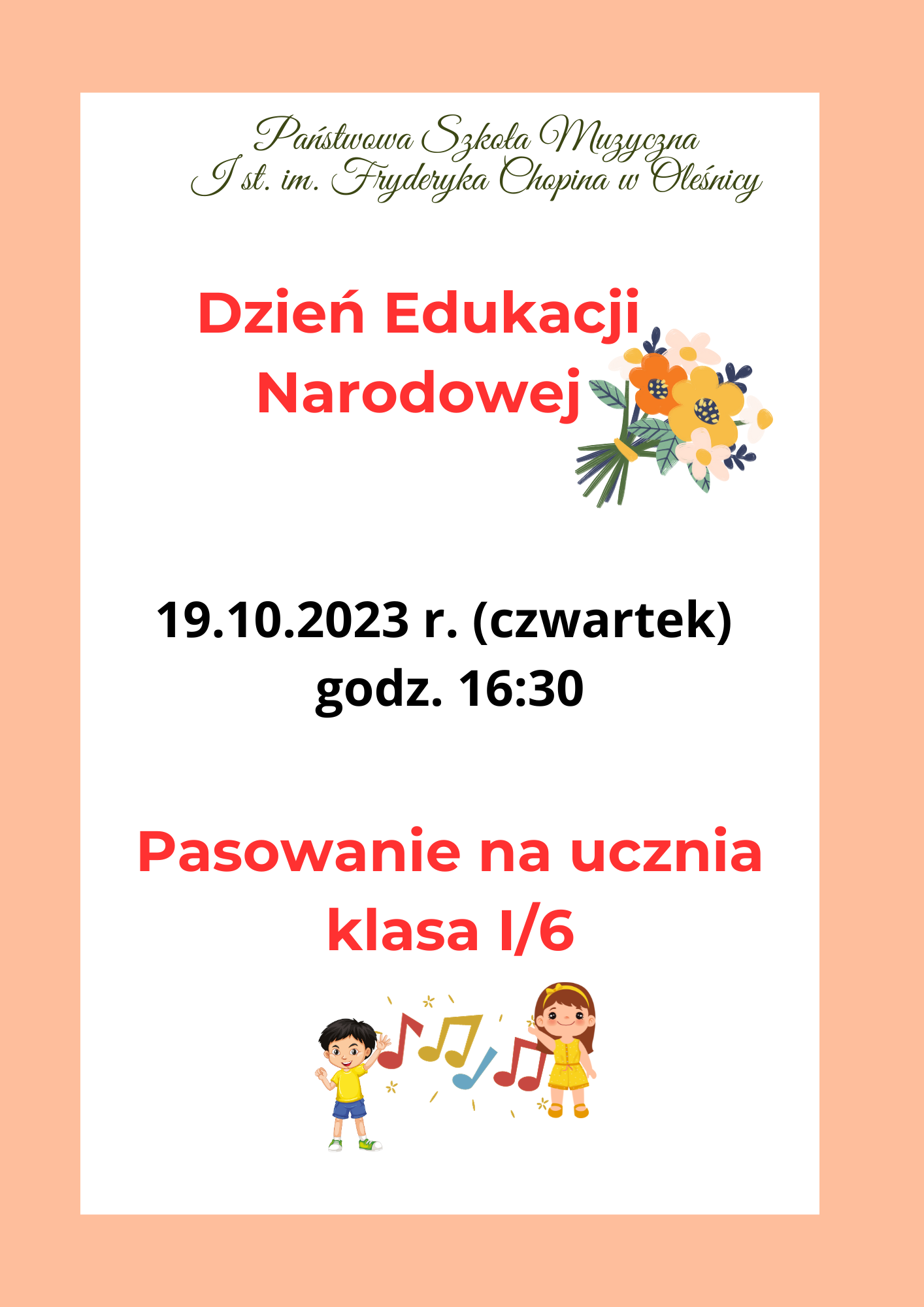 DEN, pasowanie ucznia