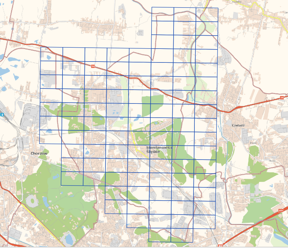 Ilustracja przedstawia zrzut ekranu z zasięgiem nowo przyjętych danych.