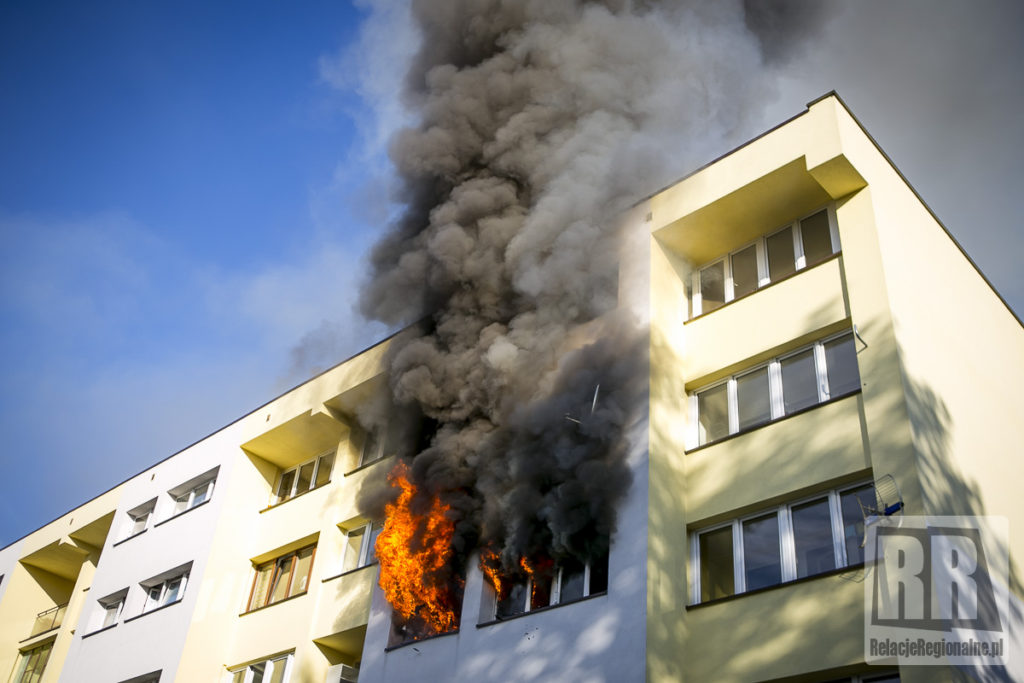 Pożar mieszkania