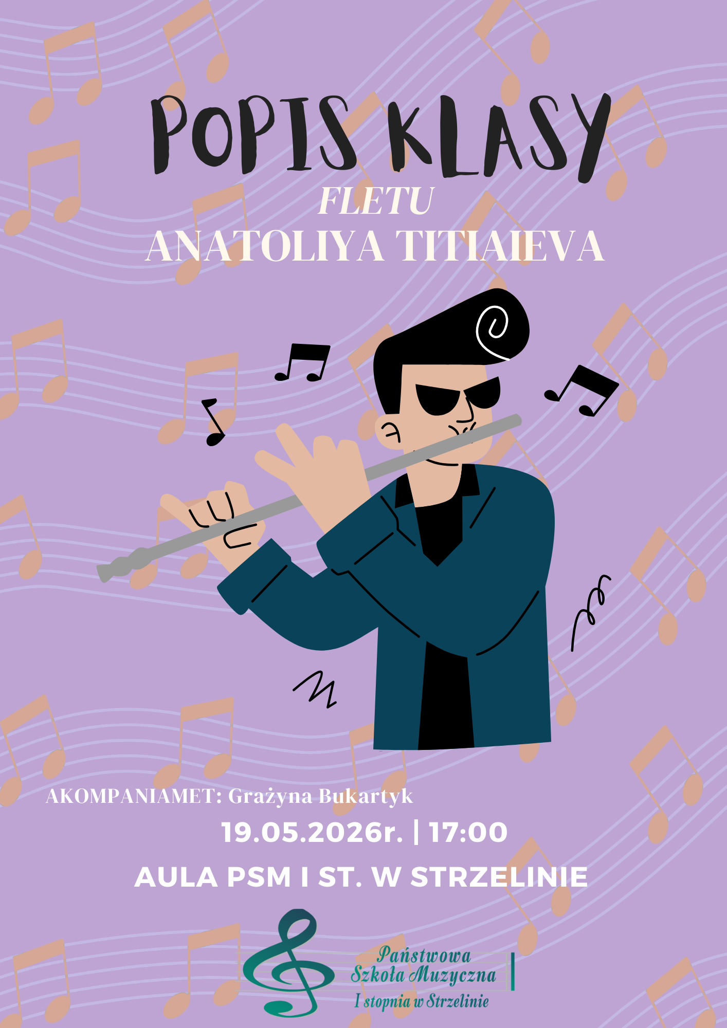 Popis klasy fletu mgra Anatoliya Titiaieva - 19.05.2026 r.