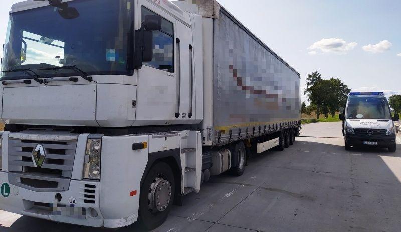 Ukraińską ciężarówkę zatrzymał patrol kujawsko-pomorskiej ITD.