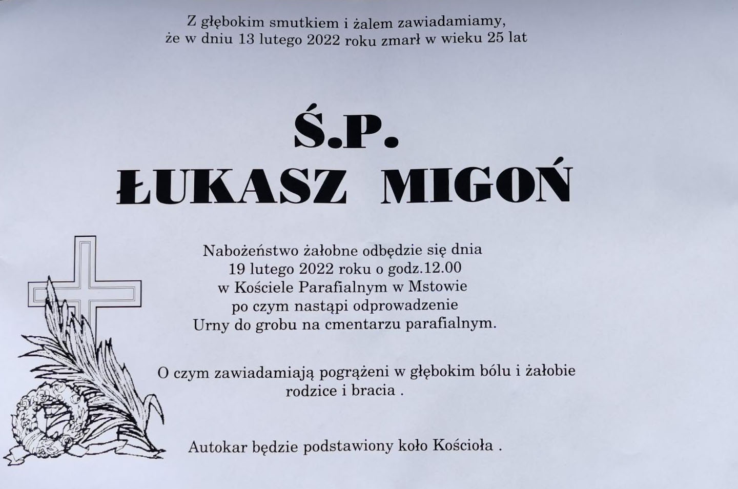 Klepsydra Śp. Łukasz Migoń