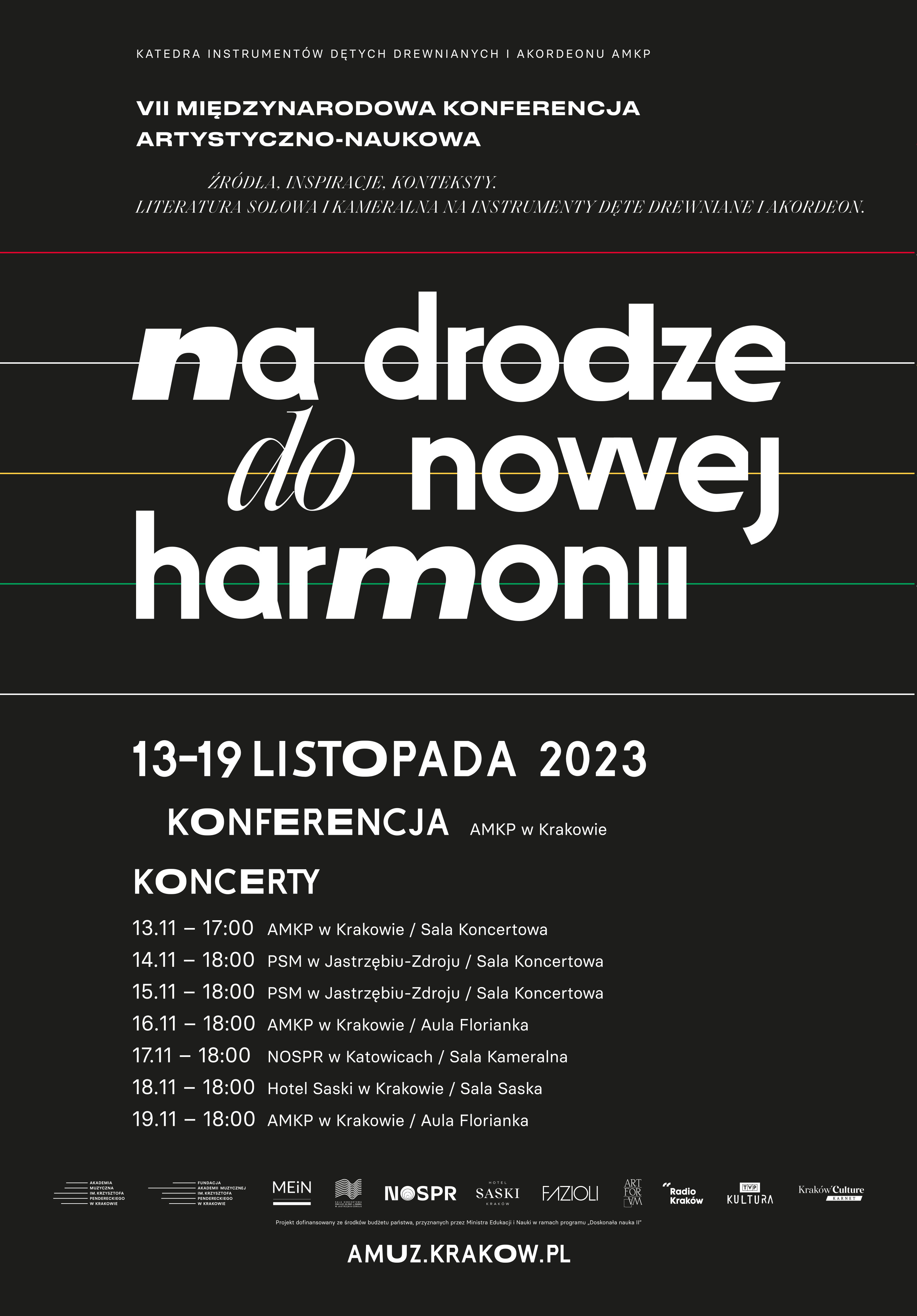 Plakat na Koncert Nr 2/ Na drodze do nowej harmonii VII.