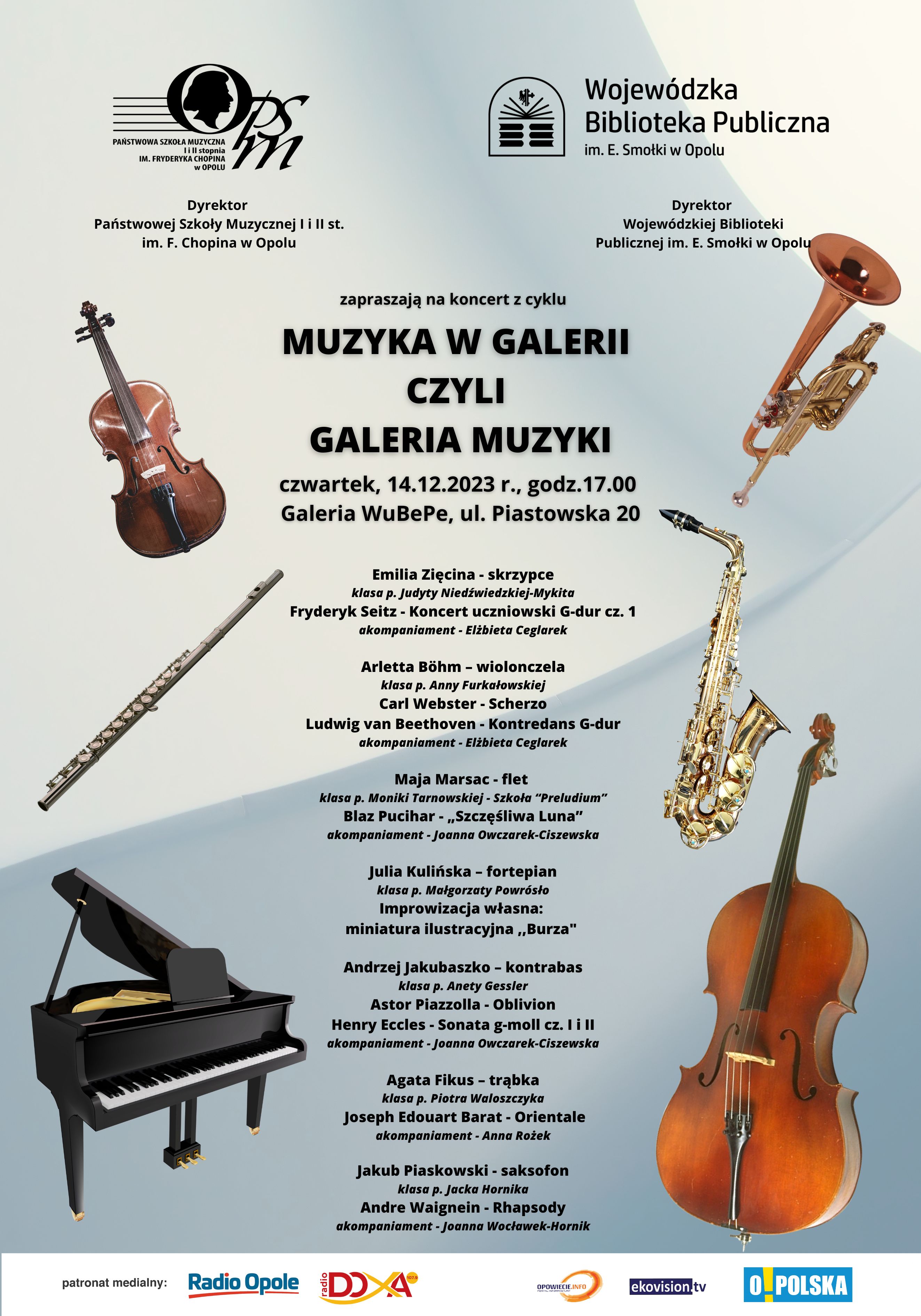 Plakat - Muzyka w Galerii