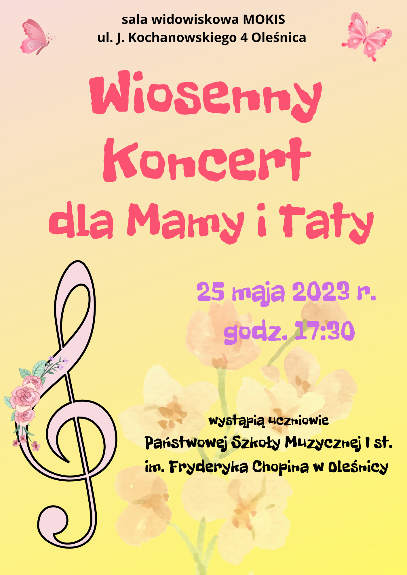 koncert wiosenny dla Mamy i Taty 25.05.2023 r.