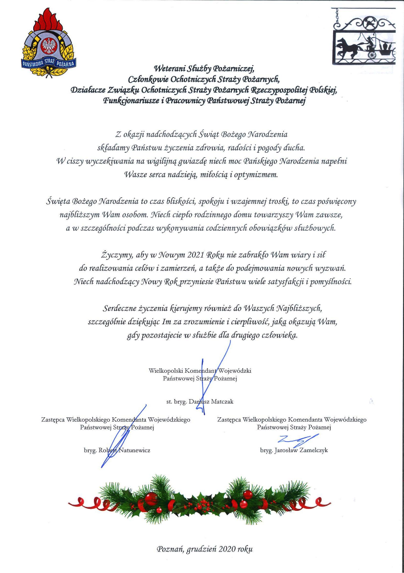Życzenia WKW PSP