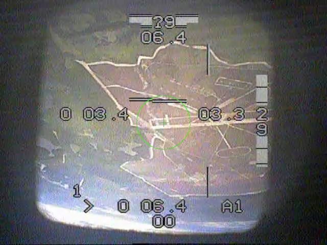 Ujęcia poklatkowe procesu detekcji promieniowania laserowego – bomba V7.3. Zdjęcia wykonane za pomocą kamery umieszczonejw zespole detekcji promieniowania laserowego