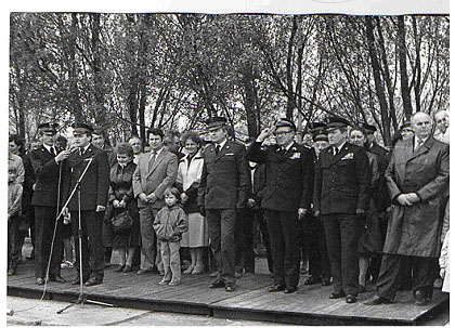 rok 1985: uroczystość obchodów 40-lecia Ochrony Przeciwpożarowej w PRL