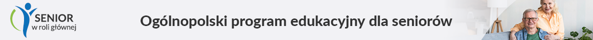 Na białym tle jest napis: Ogólnopolski program edukacyjny dla seniorów