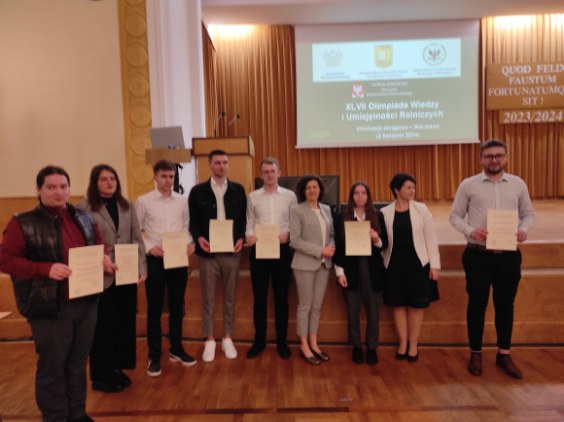 7 UCZNIÓW ZSCKR W ZDUŃSKIEJ DĄBROWIE ZAKWALIFIKOWAŁO SIĘ DO ETAPU CENTRALNEGO OLIMPIADY WIEDZY I UMIEJĘTNOŚCI ROLNICZYCH