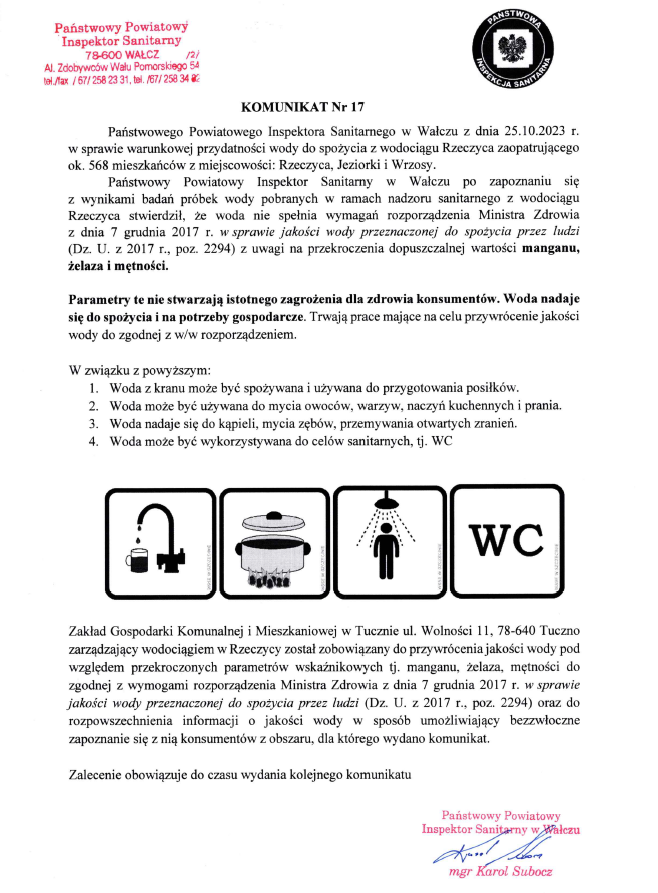 komunikat nr 17