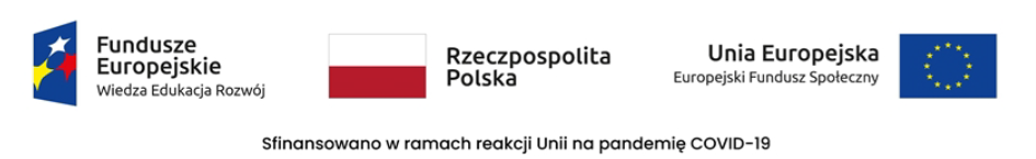 Zestawienie znaków: Fundusze Europejskie (znak z trzema gwiazdami pięcioramiennymi w kolorze białym, żółtym i czerwonym na niebieskim tle), Barwy Rzeczpospolitej Polskiej (flaga państwowa złożona z dwóch pasów poziomych: białego i czerwonego), Unia Europejska (Na fladze znajduje się dwanaście złotych (żółtych) gwiazd pięcioramiennych ułożonych w okręgu na niebieskim tle) 