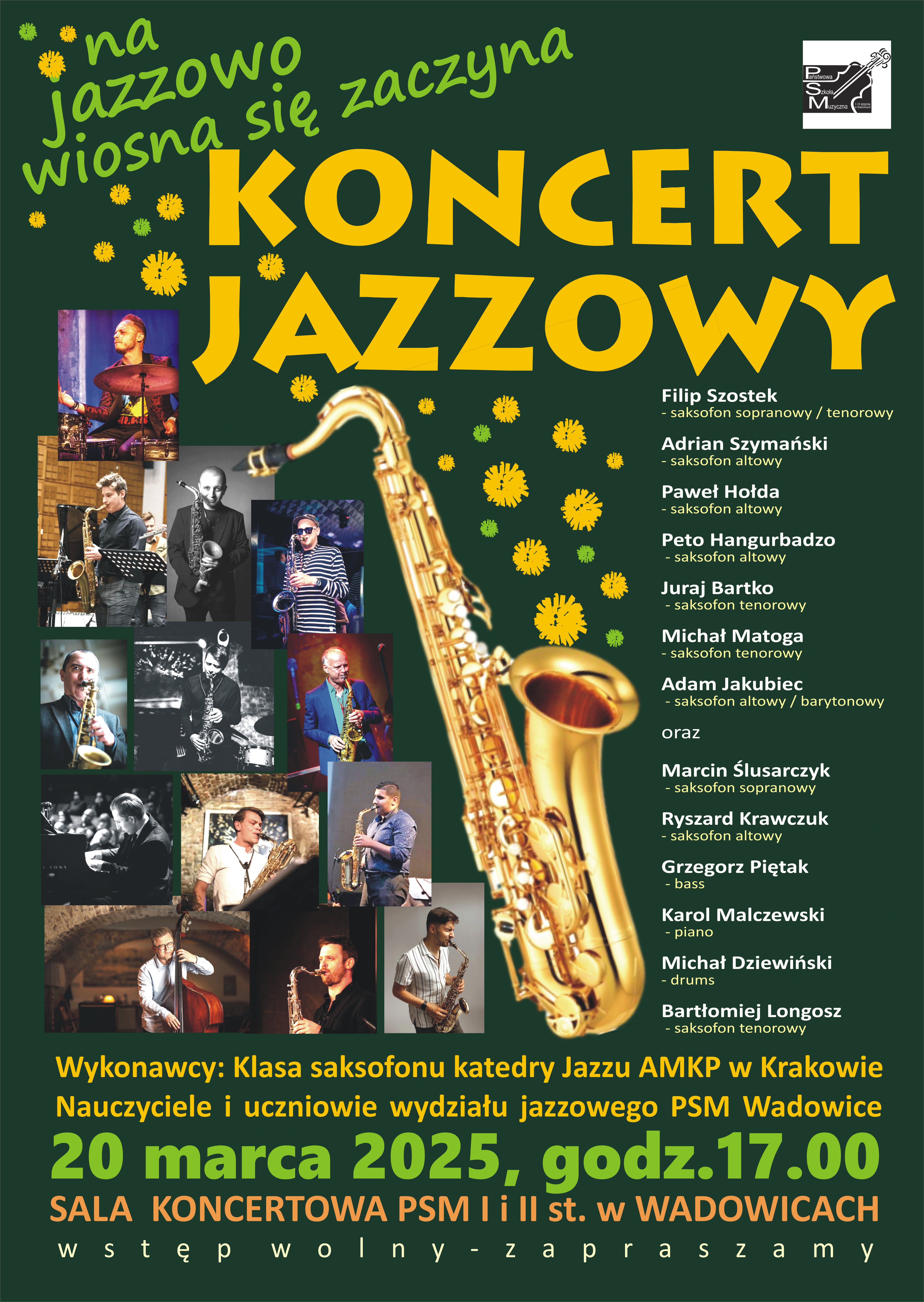 Koncert jazzowy 20.03.2025
