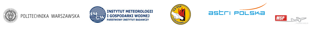 Członkowie Konsorcjum - Politechnika Warszawska, IMiGW, CS PSP, Astri Polska, MSP