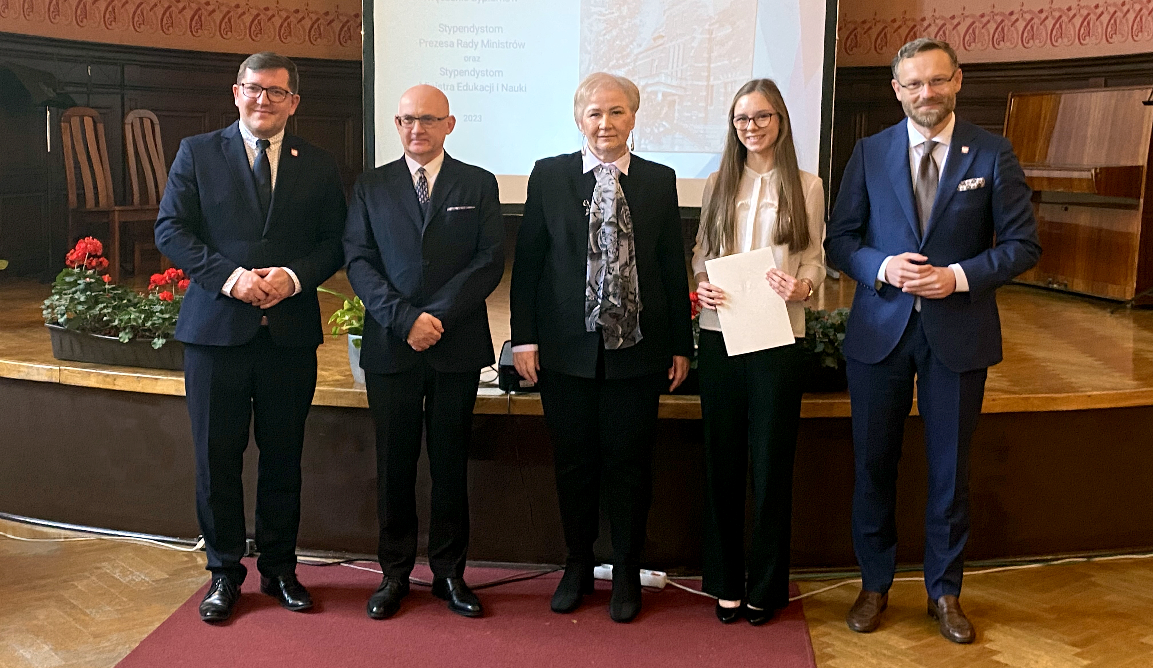 Na zdjęciu między innymi dr hab. Piotr Piechocki, Kurator Oświaty, Milena Słomczewska praz Wojewoda Zachodniopomorski