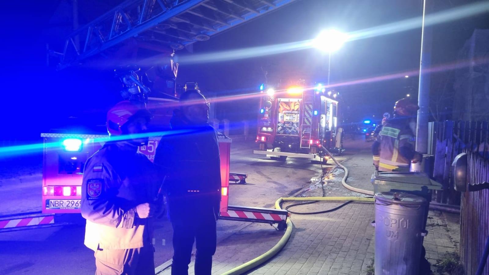 Pożar poddasza budynku mieszkalnego – Braniewo