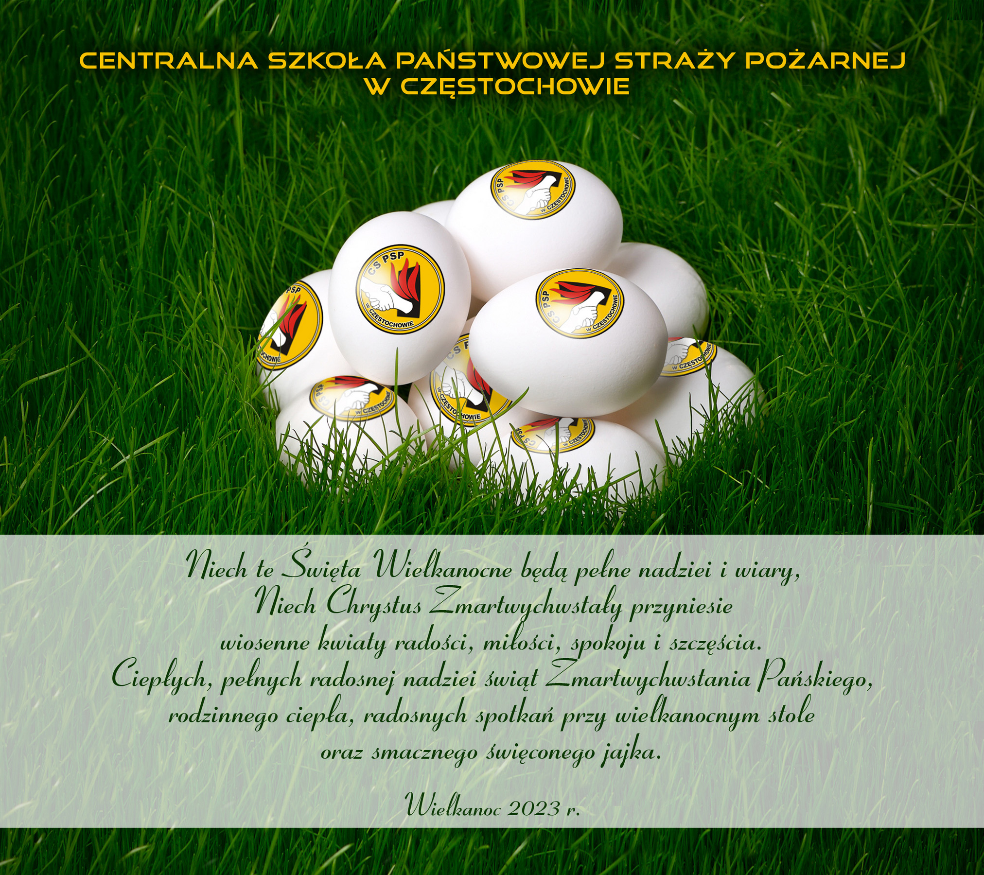 Okolicznościowa kartka świąteczna z okazji Świąt Wielkanocnych