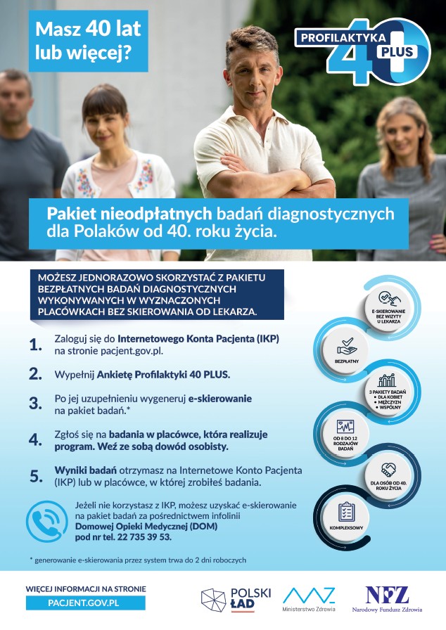 Profilaktyka 40+ plakat 1