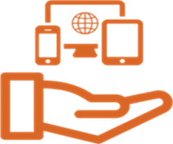 Logo projektu "Przyjazny urząd - szkolenia z zakresu dostępności cyfrowej"