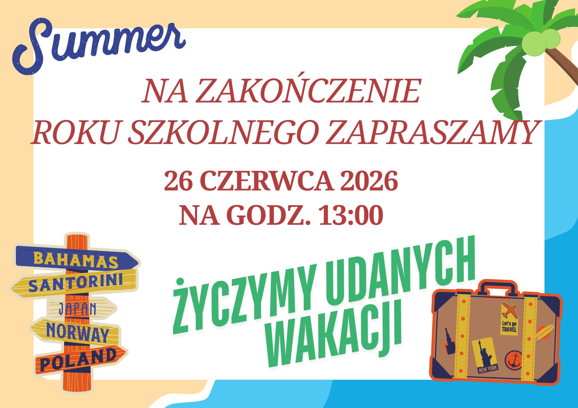 zakończenie roku szkolnego