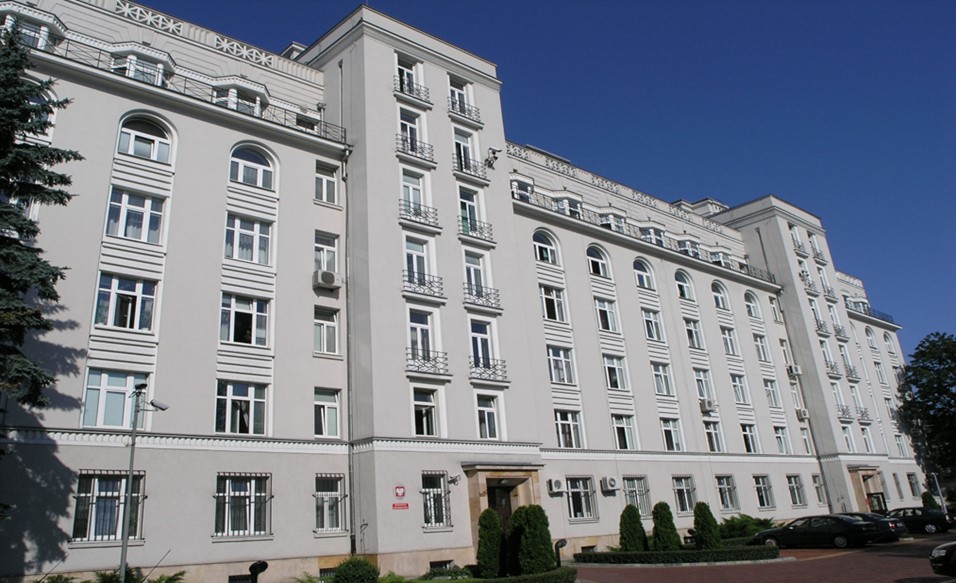 Gmach budynku Ministerstwa Sprawiedliwości przy Al. Ujazdowskich 11 w Warszawie