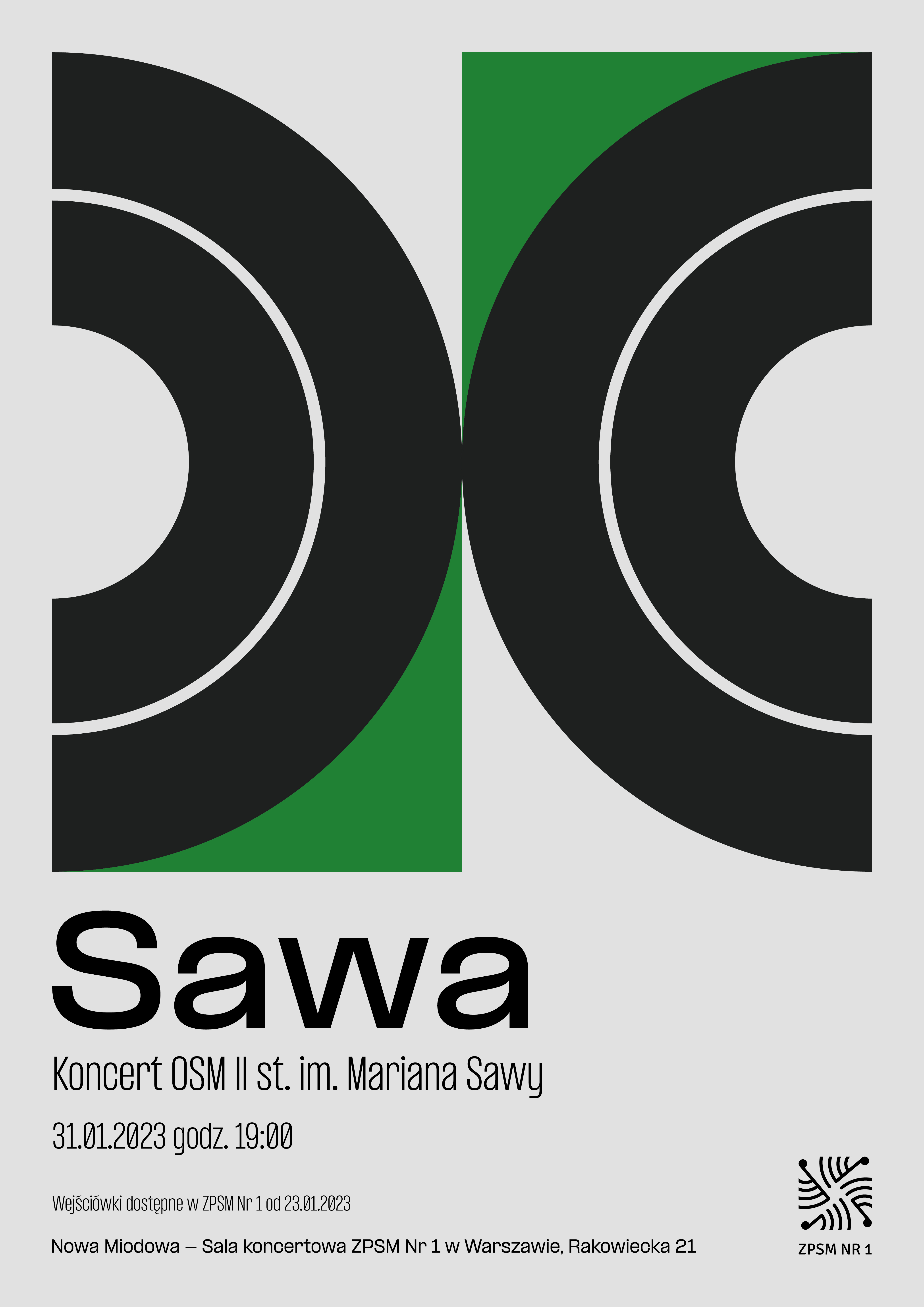 Plakat Koncert Sawa