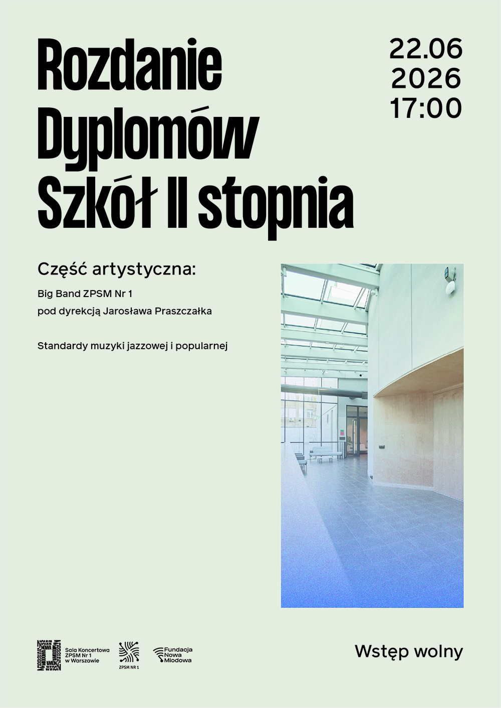 Plakat rozdanie dyplomów
