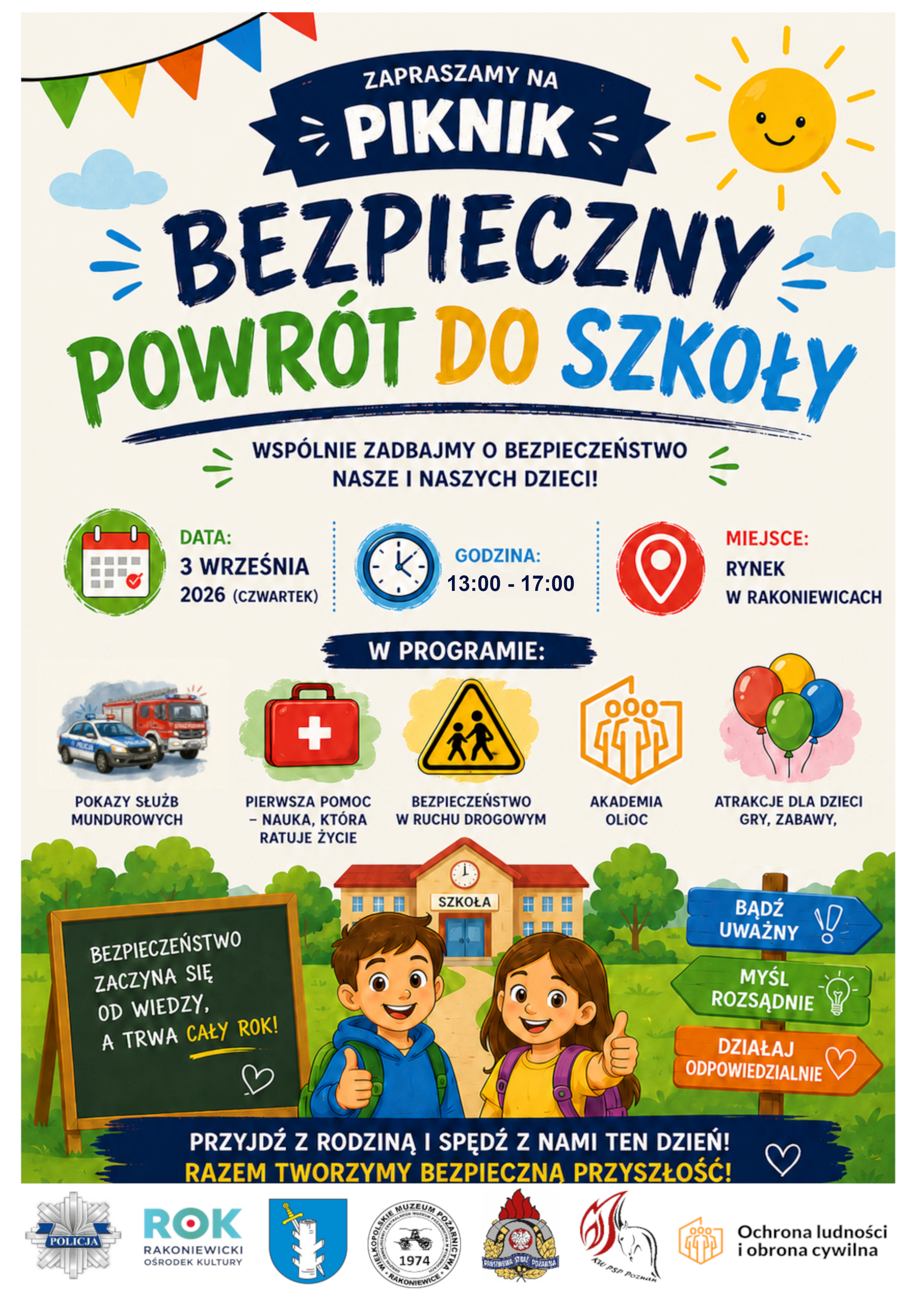 Zapraszamy na Piknik „Bezpieczny Powrót do Szkoły”