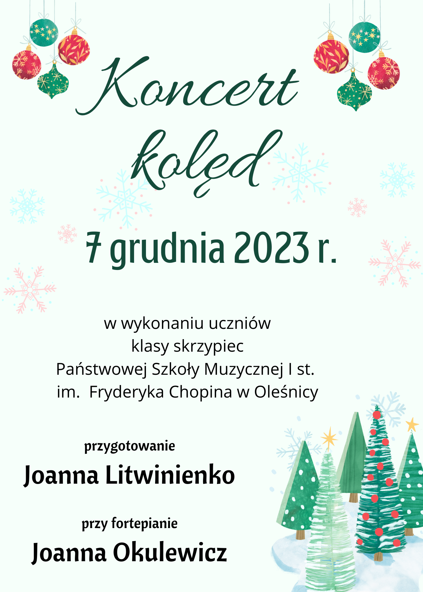 koncert kolęd 7.12.2023