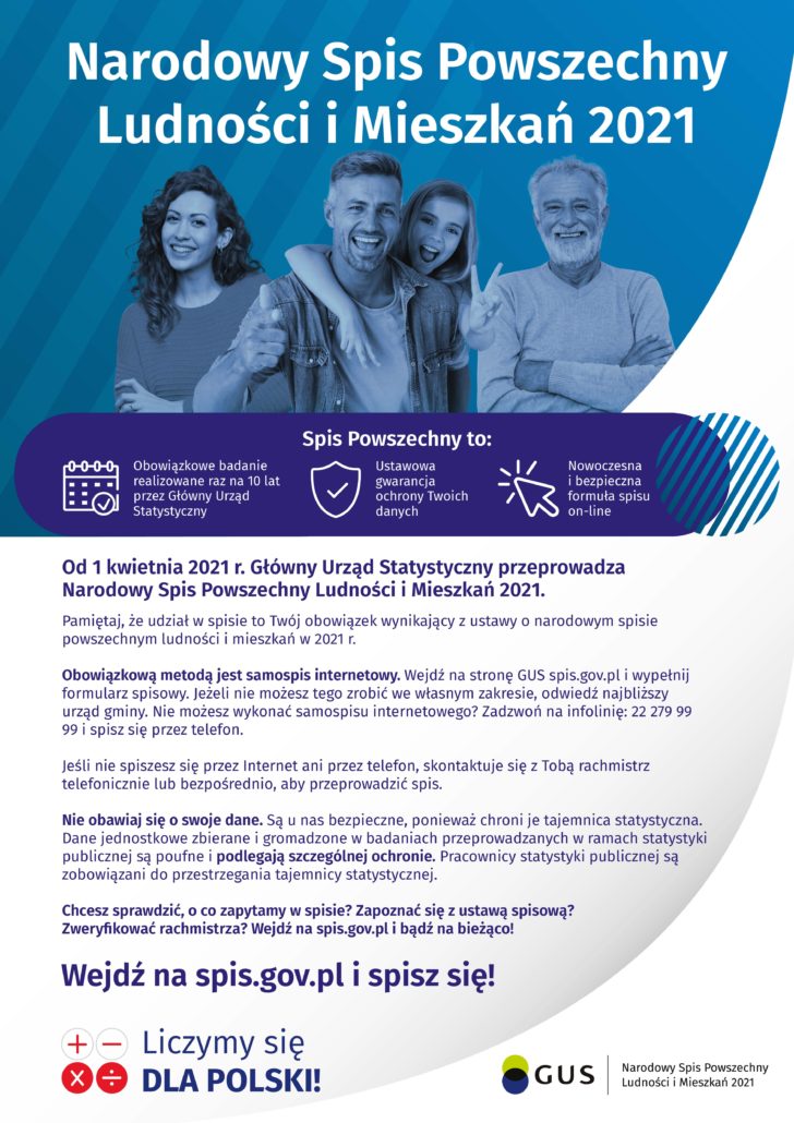 NARODOWY SPIS POWSZECHNY LUDNOŚCI I MIESZKAŃ 2021
