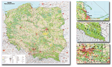 mapa pokrycia terenu Polski (1:500 000) – wydanie 2025 r. 