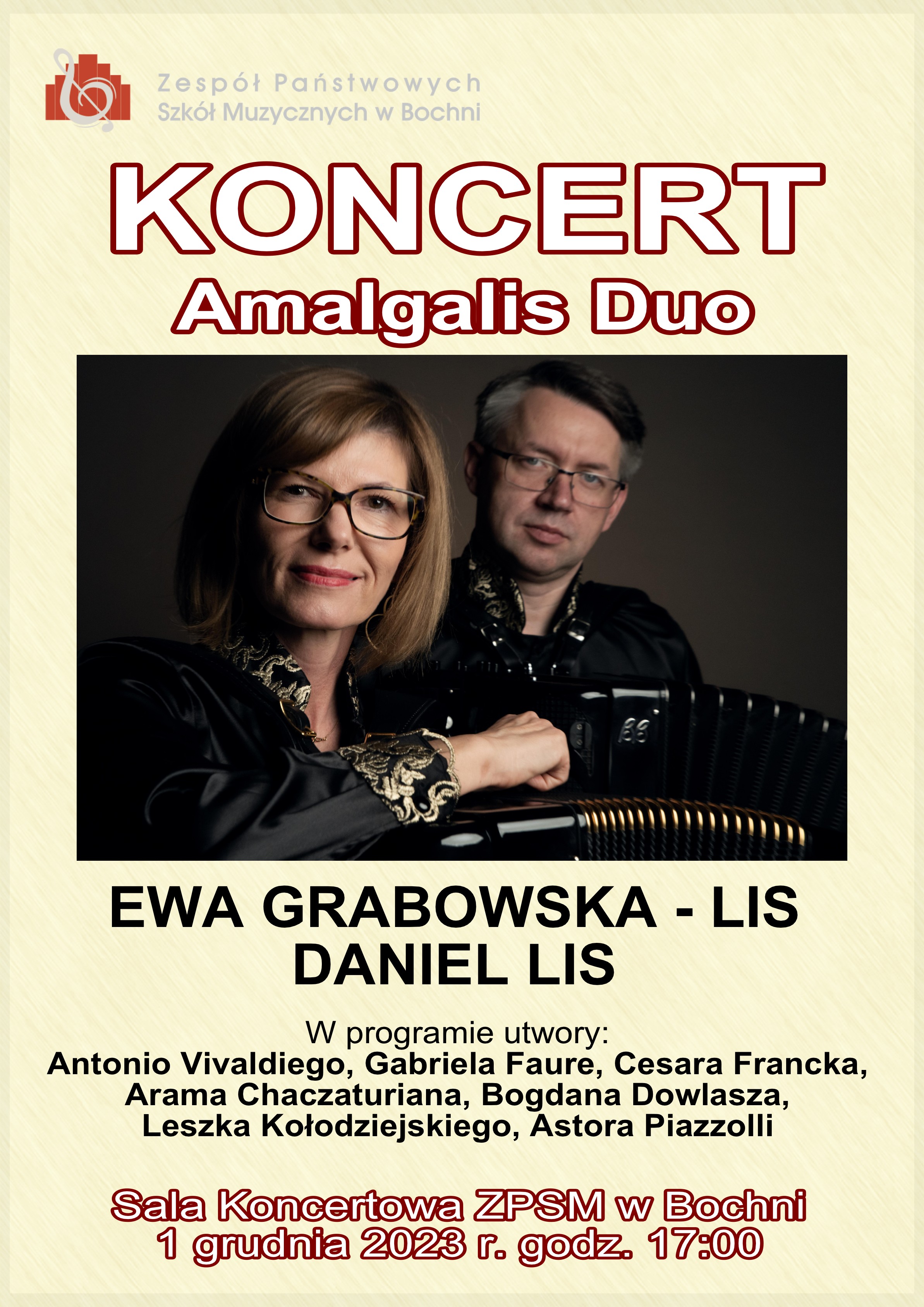 Koncert Amalgalis Duo - 1.12.2023 r.