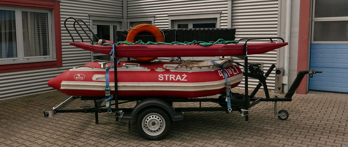 Przyczepa ratownictwa wodnego